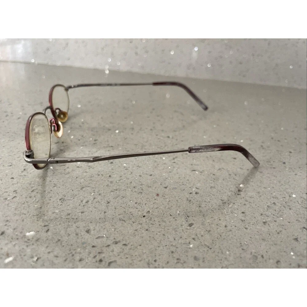 Covergirl Eyeglasses Frames ONLY CG303 47-18-130 red oval full rim Col 608